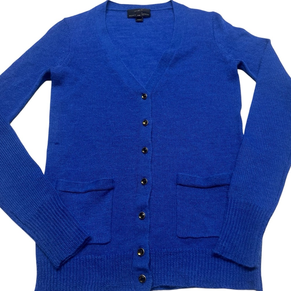 J. Crew Blue Cardigan Sweater